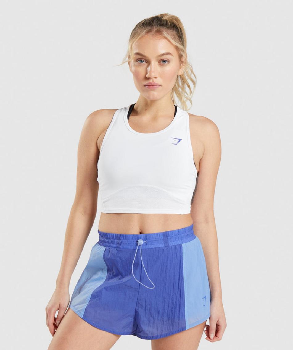 Corp Tops Gymshark Pulse Mujer Blancas | CO 2494DFM